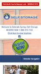 Mobile Screenshot of coloradospringsselfstorage.com