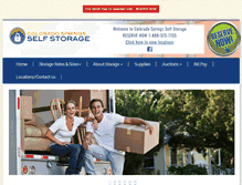 Tablet Screenshot of coloradospringsselfstorage.com